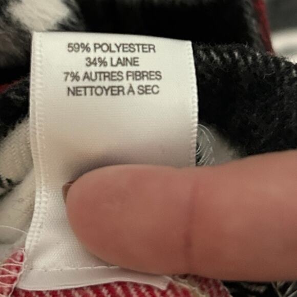 Lord & Taylor Plaid Wool-Blend Pullover Top Women’s XL Holiday Career Soft Cozy - Picture 5 of 5